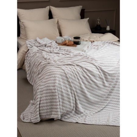 Texrepublic blanket, size 200x220 cm, gray color-9