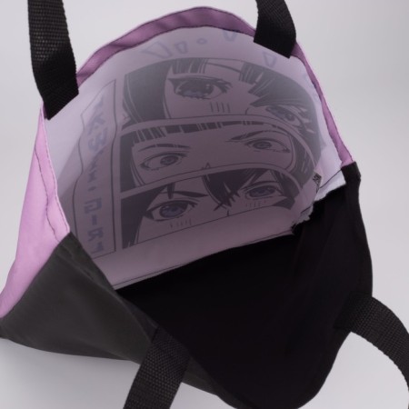 Bag-shop "Girl", without lightning, without lining, lilac color-3