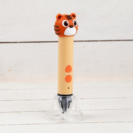 3D handle tigernok, work with PLA plastic, USB power cable, orange-1