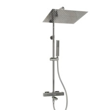 The shower system Wasserkraft A199.119.103.087.ch Thermo, tropical shower, thermostat, chrome