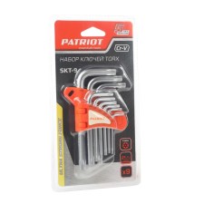 The set of keys Patriot SKT-9, Torx, T10-T50, CRV, 9 pcs.