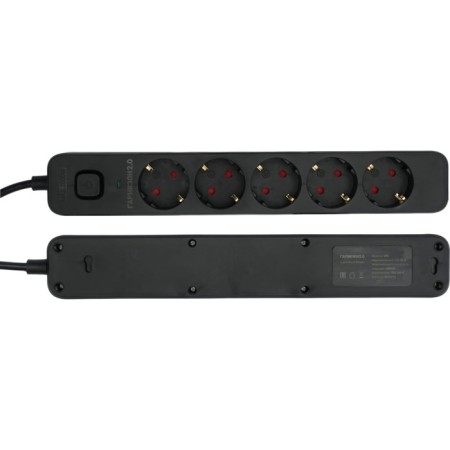 Network filter Garrison 2.0 EPS-5-B-5, 5 P, 10A, 5M, Ur. Protection 2+, black-2