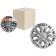 Wheel caps 13 "Lyon", silver, carbon, 2 pcs Airline AWCC-13-01