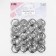 Ring for a cornice, with a clamp, d = 23/30 mm, 20 pcs, silver color