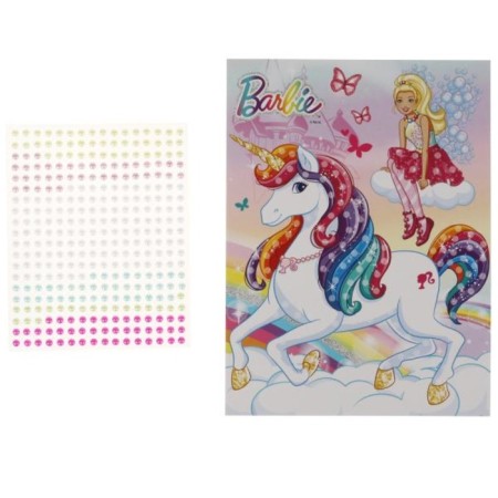 Set for children's creativity "Barbie" Pearl Mosaic, 17 × 23 cm-2
