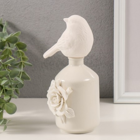 Aromadiffuzer Ceramics "White Sparrows at a vase with a rose" 6.7x9.5x18, 8 cm-5