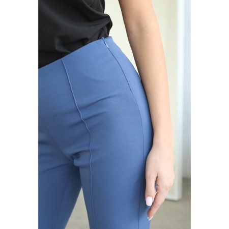 Female trousers, size 44, blue color-6