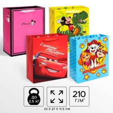 Gift laminated package, cars, puppy patrol, Minnie, Mickey, 23x27x11.5 cm, mix