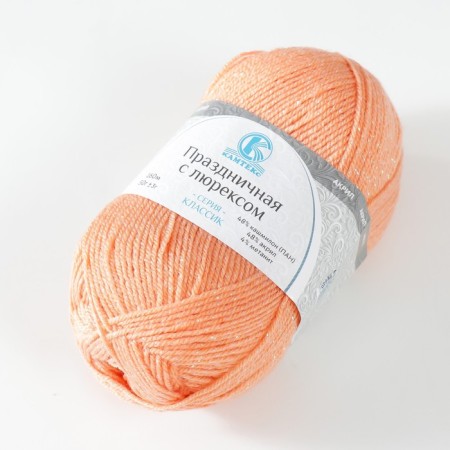 Yarn "Festive" 48% Kashmilon (pan), 48% acrylic, 4% metered 160m/50g (037 peach)-1