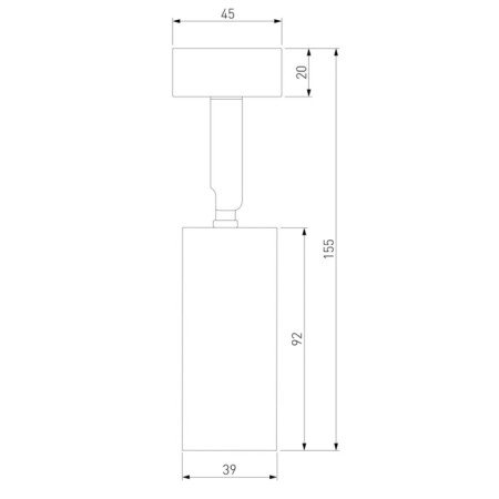 Lamp ceiling Elektrostandard, Diffe LED 39x39x155 mm, IP20, silver color-2