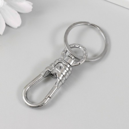 Metal keychain "carbine with thread" 7x1.8 cm-1