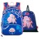 Frame backpack 36 x 28 x 11 cm, Across 198, filling: bag, blue/pink ACR22-198-4
