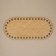 Donce for a bag, oval, 22 × 10 cm, brown color