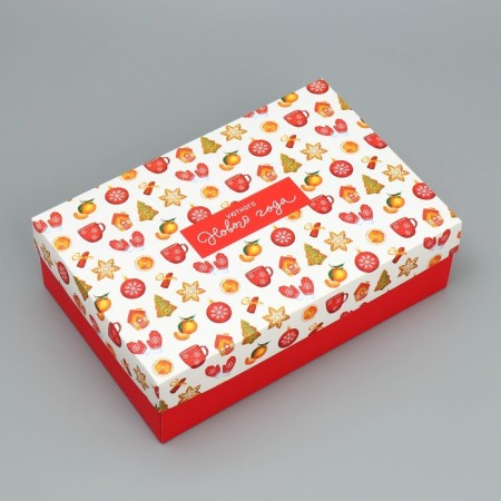 Folding box "Cozy New Year", 30 x 20 x 9 cm, New Year-1