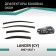 Defly window deflectors for Mitsubishi Lancer (CY), 2007-2017, sedan