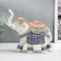 Polystone souvenir "Indian elephant in color blanket with patterns" 19.5x19.5x7.8 cm