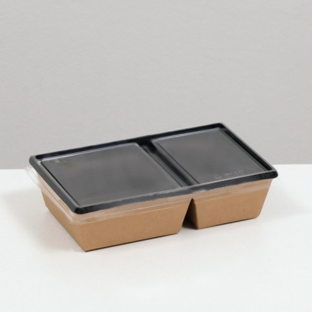Building salad bowl, black, 20 x 12 x 5.5 cm, 0.8 liters-2