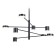 LED LED suspended Ambrella Light, Linetech, FL51689, 8XLED, 48 W, 3600LUM, 3000-6400K, black color black