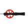 Winter fishing rod, plastic handle, guide fishing lines, red, HFB-15