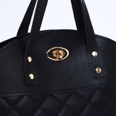 Bag Tout on fasteners, black color-3