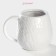 Mug of the Vodlyana Hedgehog in Gold, 450 ml, white color