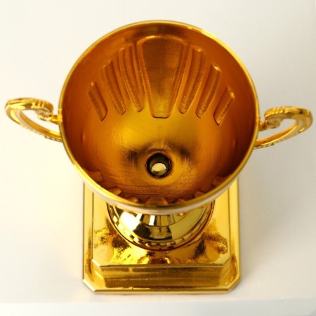 Cup 092, award figure, gold, plastic stand, 19.8 x 10.5 x 8 cm.-5
