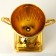 Cup 092, award figure, gold, plastic stand, 19.8 x 10.5 x 8 cm.