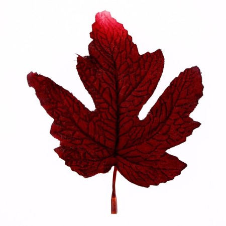 Decor "Autumn sheet" set of 15 pcs., Size 1 pc. - 9 × 11 × 0.2 cm, red color-1