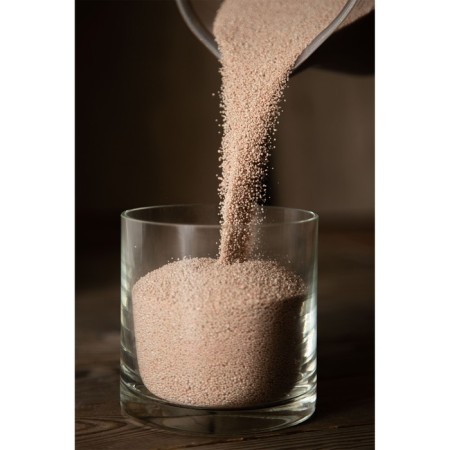 Candle in the Roscandles granules beige in PET 300 g + wicks-3