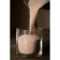 Candle in the Roscandles granules beige in PET 300 g + wicks