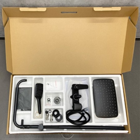 Shower system Comforty FF074R-CMT, black matte color-8