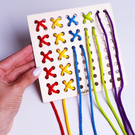 Montessori lacing "Square"-4
