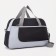 Sports bag with lightning, external pocket, gray/black color