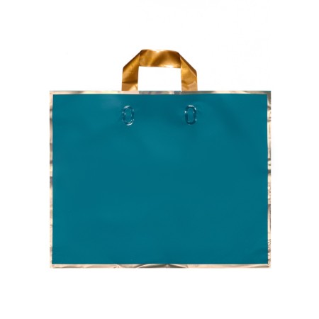 Package with a loop handle Blue 40 x 31 x 8 cm 80 μm