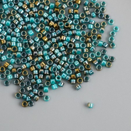 Glass beads 9/0 "cylinders. Sea wave" two -tone, 450 g does not fade-1