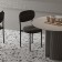 Kaja chair, 500 × 510 × 805 mm, matting, black color