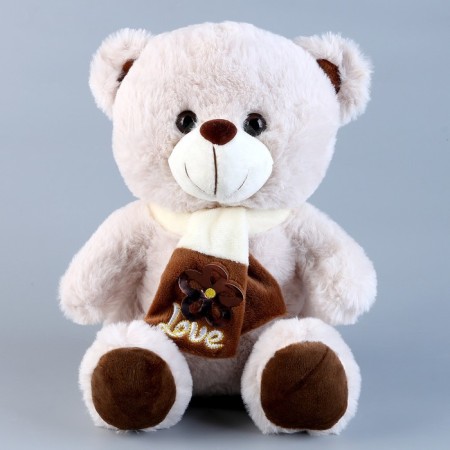 Soft toy "Mishutka in a scarf", 25 cm, color mix-7