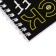 Notepad A6, 40 sheets in a cage on the crest "Duck Stories", cover Combined Cardboard, UV-Lilac