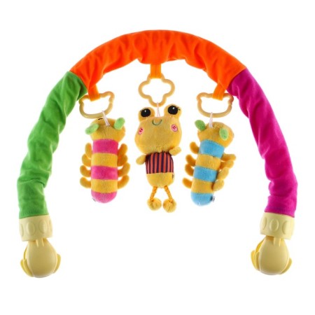 Soft game is soft on the crib, stroller "caterpillars", 25-84, rattles, 3 toys mix, crush me-8