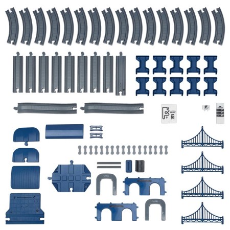 Big Toy Railway "My City", 104 items, blue-4