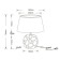 Decorative table lamp Arte Lamp Poppy A4063LT-1GO, E14, 40 W, 25x18x34 cm, golden, white