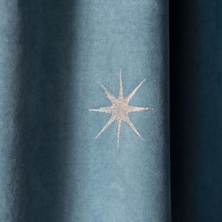 Set of curtains "Belli", size 2x145x270 cm, blue color-2