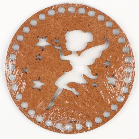 Donyshko for knitting Carved “Magic Fairy”, Circle 15 cm, HDF 3 mm-2