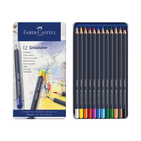 Artistic pencils Faber-Castell 12 colors, in a metal box-2