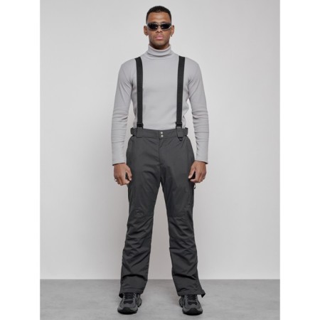 Semi-combinezone ski insulated male winter, size 50, dark gray color
