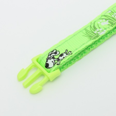 Collar "summer" with a bell, 30 x 1 cm, kapron, light green-4