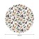 The tablecloth "Dinosaurian detachment", round, Saten, d = 150 cm