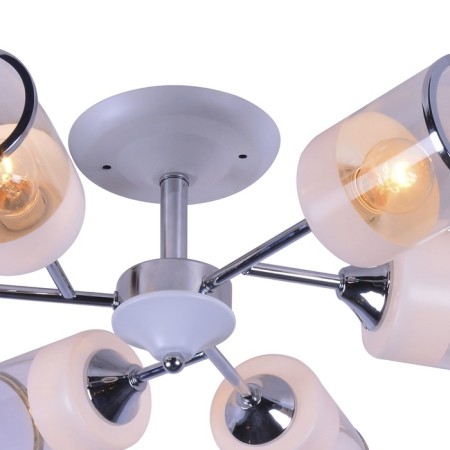 Ceiling lamp 6x60W E27, size 59.5x59.5x17 cm-3