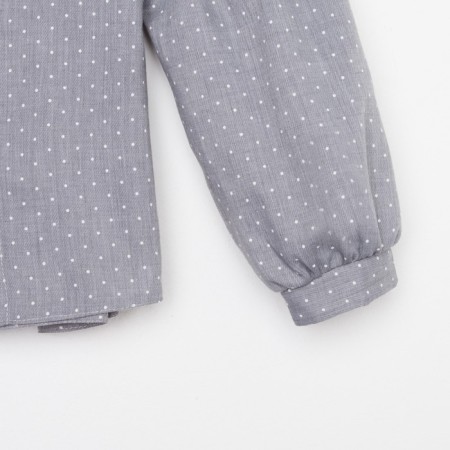 Рубашка детская MINAKU: Cotton collection цвет серый, рост 134-5