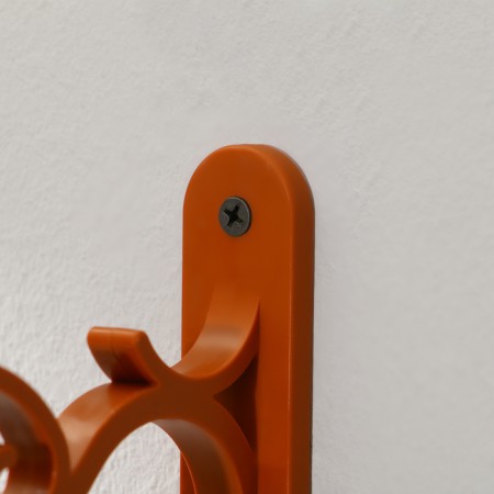 Bracket for suspended pots, plastic, brown-7